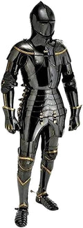 Generic Medieval Knight Black Suit of Armor Combat Full Body Halloween Armor Knight Armor Suit Item, standard