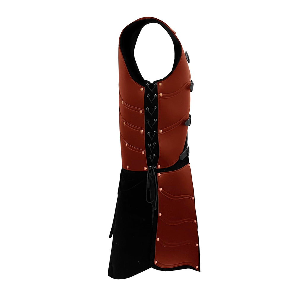 Deluxe Medieval Chest Armor Viking Warrior Adjustable Leather Armour Breastplate Costume for LARP Party Halloween Cosplay