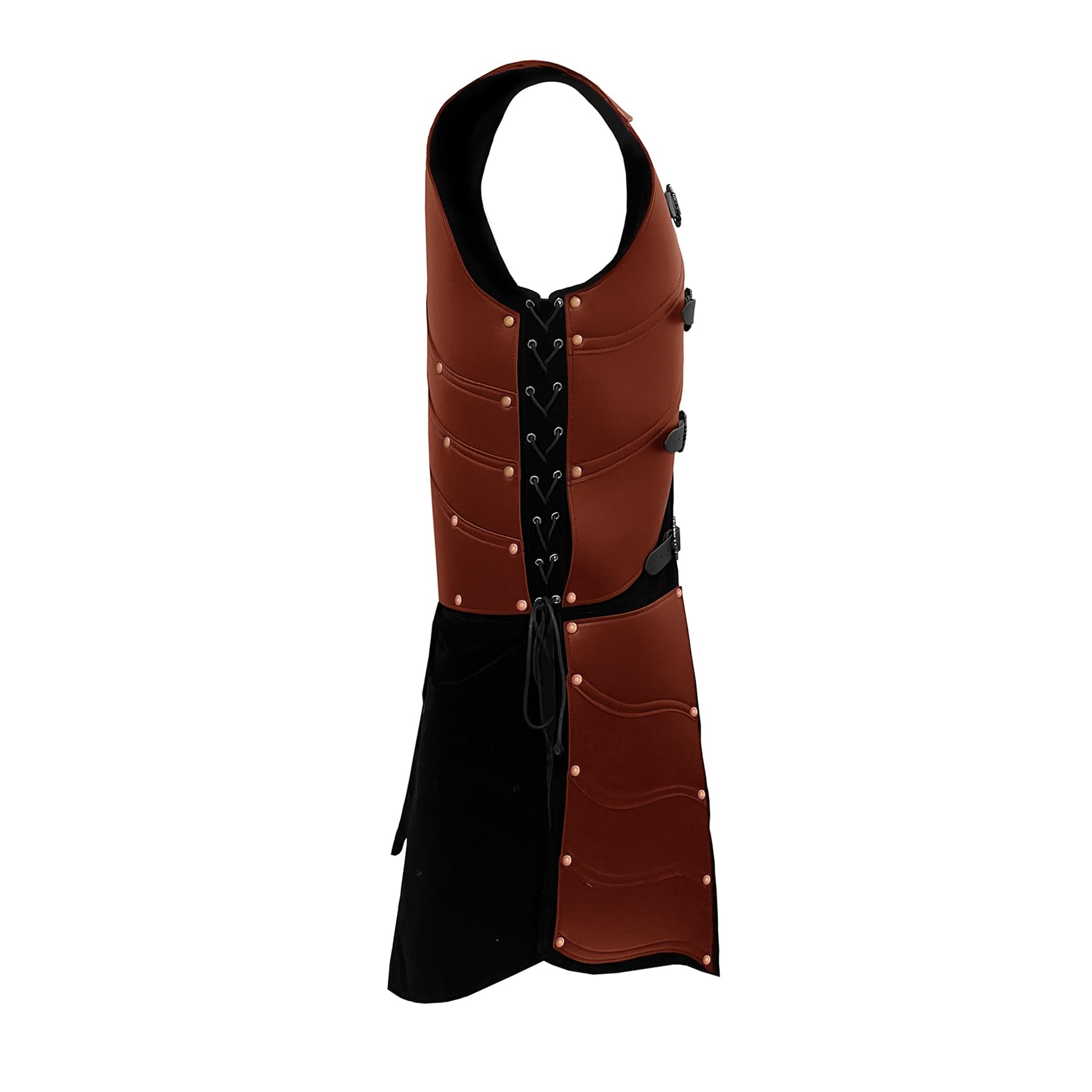 Deluxe Medieval Chest Armor Viking Warrior Adjustable Leather Armour Breastplate Costume for LARP Party Halloween Cosplay