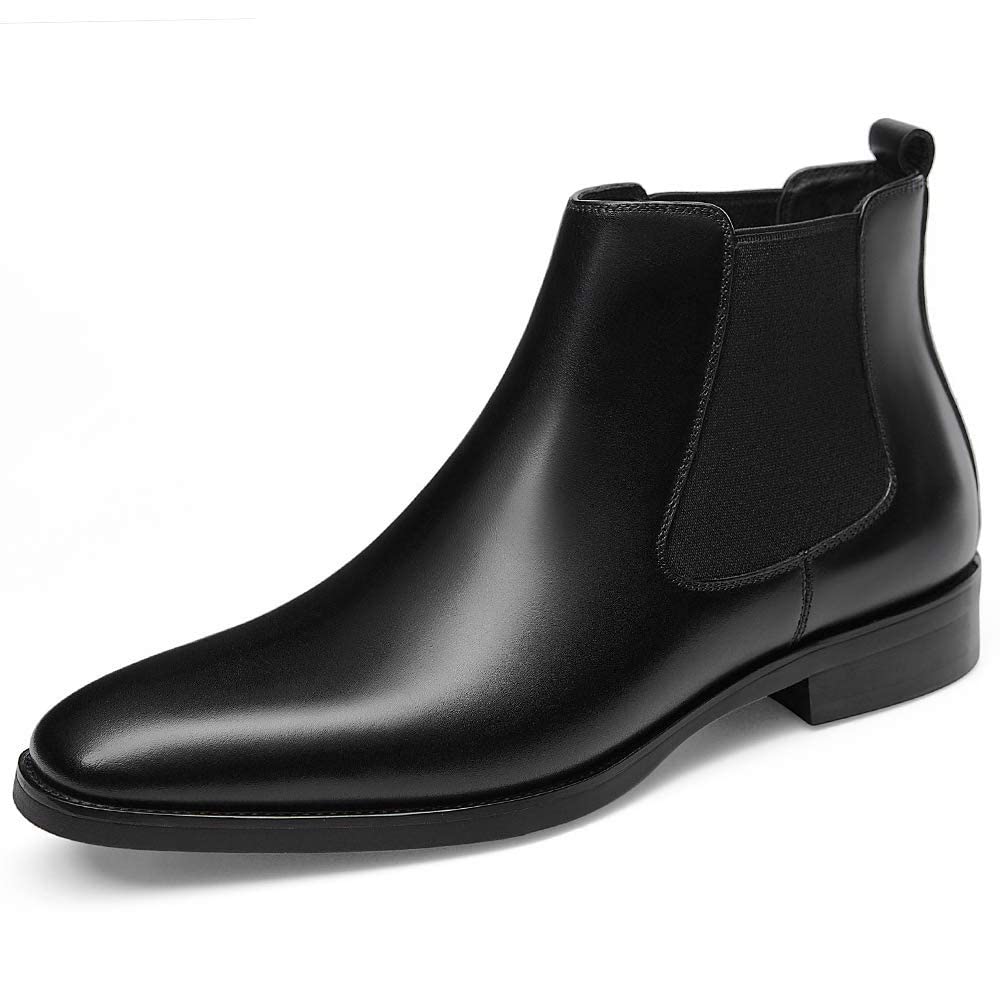 GIFENNSE Mens Chelsea Boots Leather Dress Boots for Men