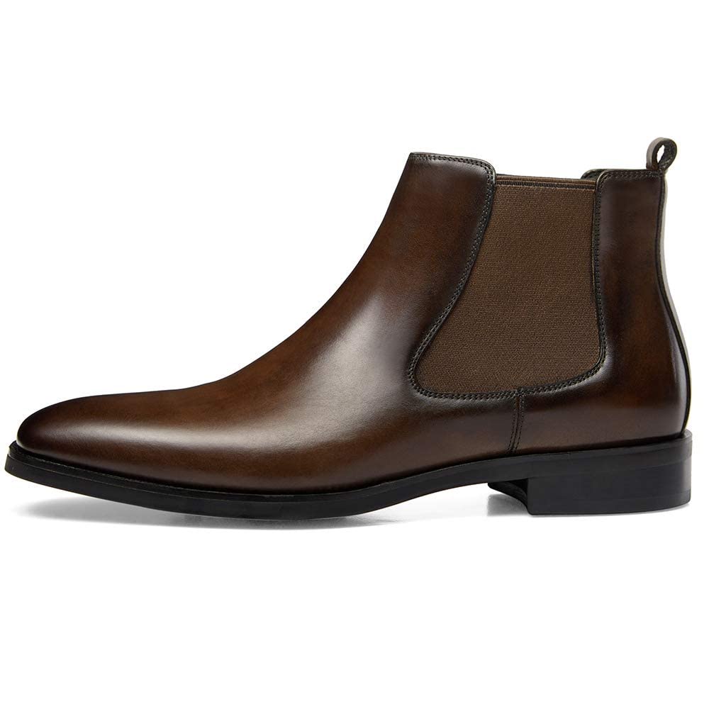 GIFENNSE Mens Chelsea Boots Leather Dress Boots for Men