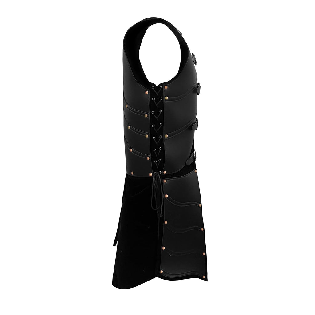 Deluxe Medieval Chest Armor Viking Warrior Adjustable Leather Armour Breastplate Costume for LARP Party Halloween Cosplay