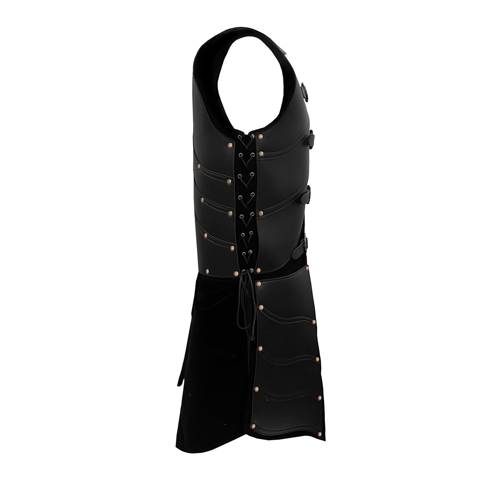 Deluxe Medieval Chest Armor Viking Warrior Adjustable Leather Armour Breastplate Costume for LARP Party Halloween Cosplay