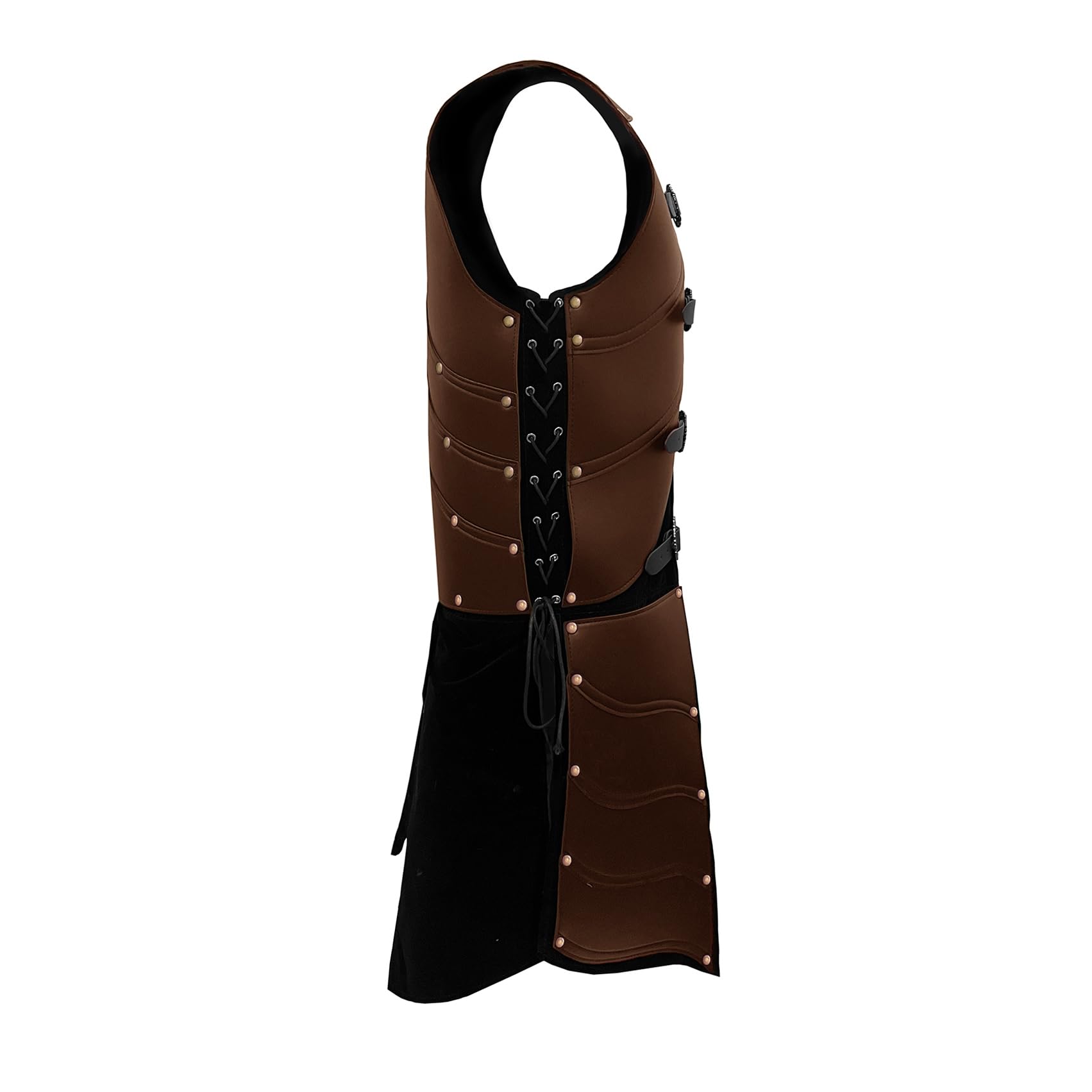 Deluxe Medieval Chest Armor Viking Warrior Adjustable Leather Armour Breastplate Costume for LARP Party Halloween Cosplay