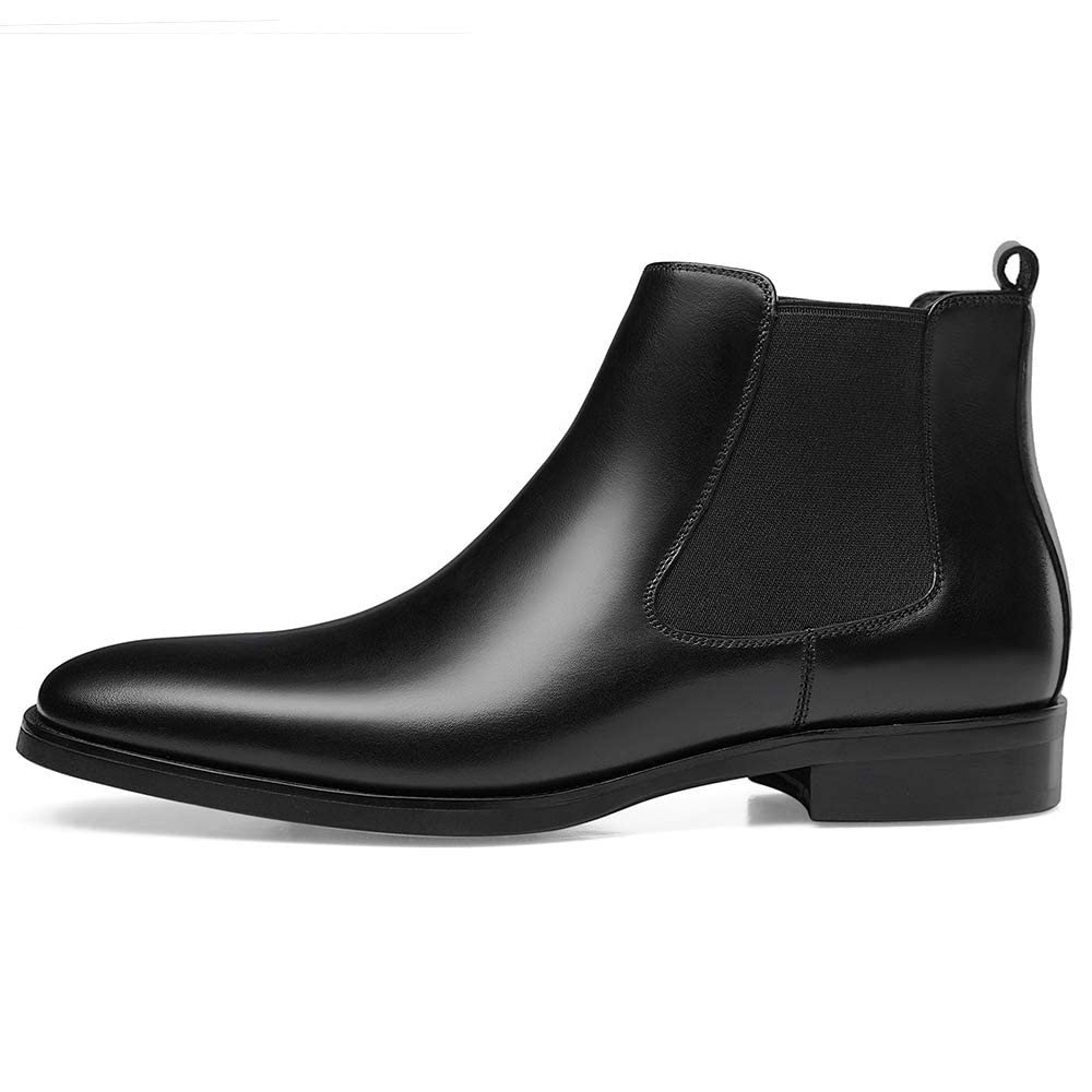 GIFENNSE Mens Chelsea Boots Leather Dress Boots for Men