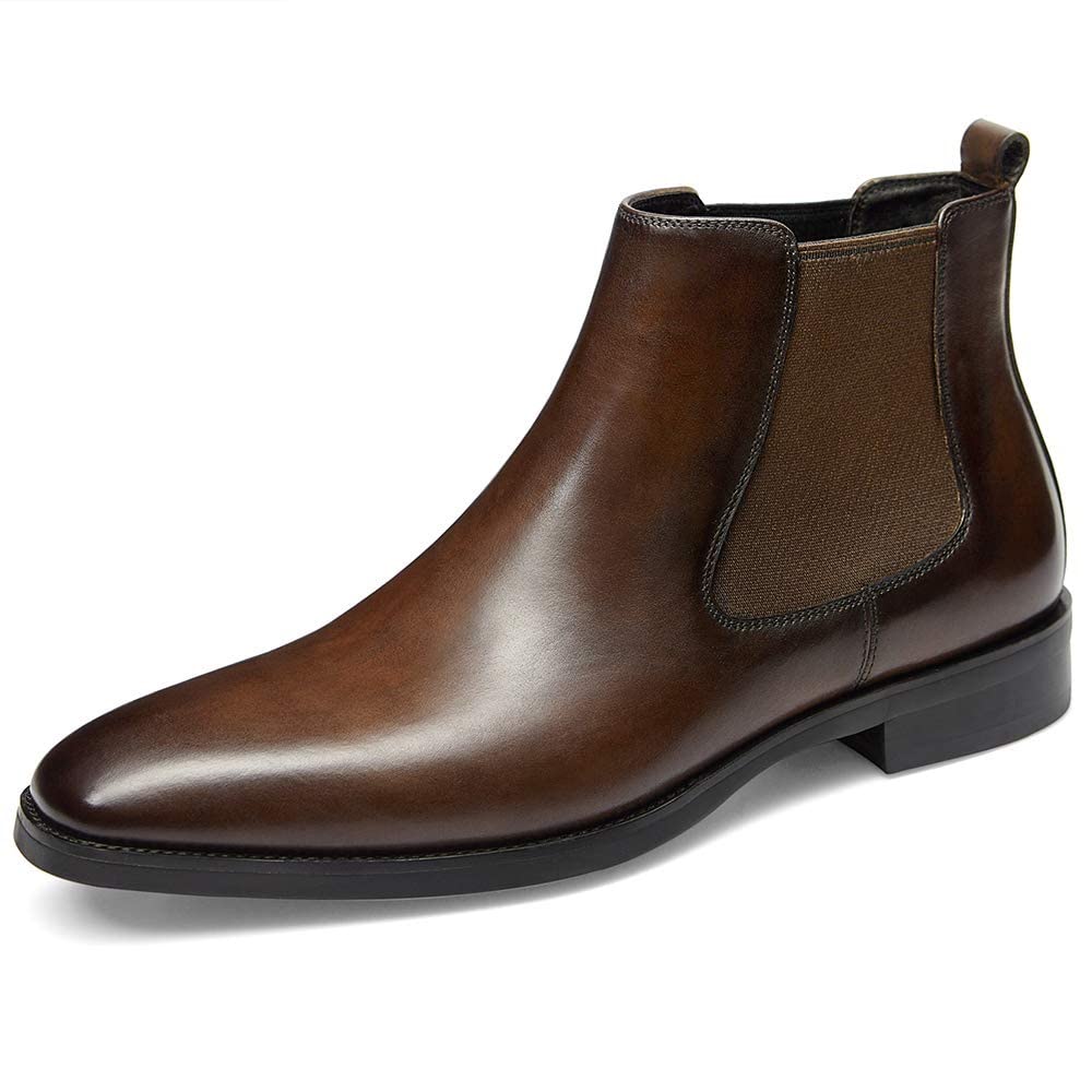 GIFENNSE Mens Chelsea Boots Leather Dress Boots for Men