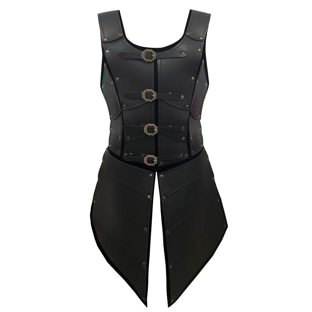 Deluxe Medieval Chest Armor Viking Warrior Adjustable Leather Armour Breastplate Costume for LARP Party Halloween Cosplay