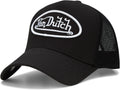 Von Dutch Unisex Trucker Hat - Curved Bill Mesh Back Retro Classic Adjustable Snapback Baseball Cap for Men and Women