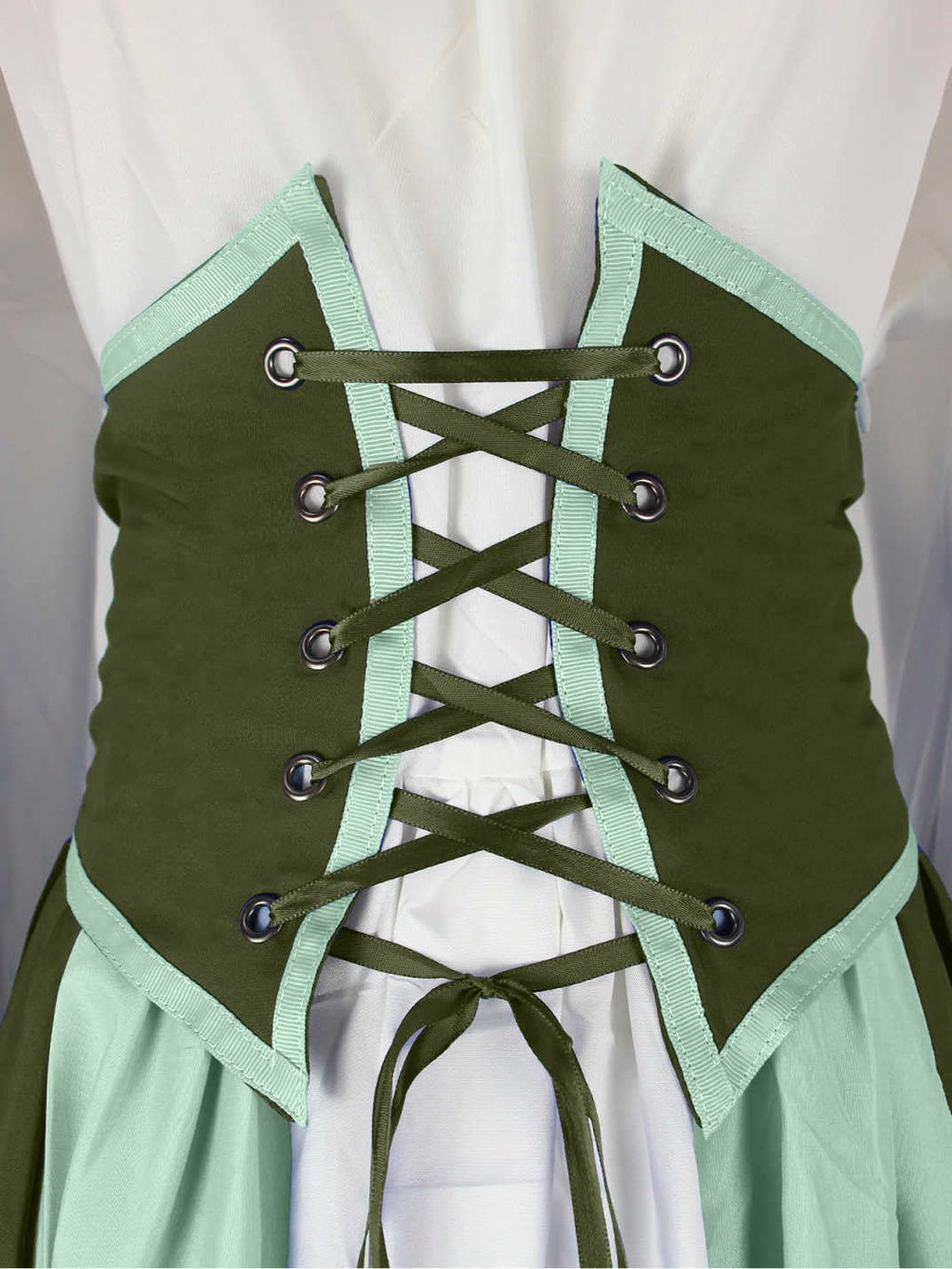 Abaowedding Women's Renaissance Medieval Costumes Dress Trumpet Sleeves Gothic Retro Gown