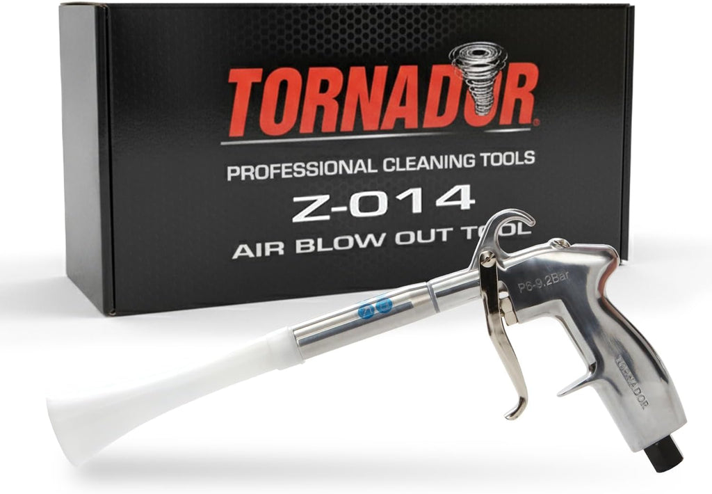 Tornador Z-014 Air Blow Out Tool | High-Performance Air Blower for Fast Car Detailing | Quickly Cleans & Dries Hard-to-Reach Areas | Essential Tool for Professionals