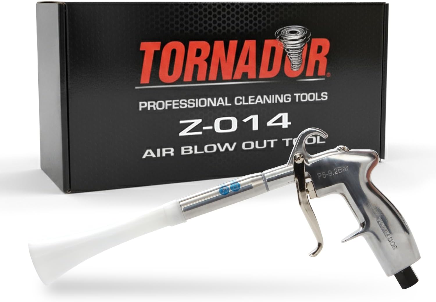 Tornador Z-014 Air Blow Out Tool | High-Performance Air Blower for Fast Car Detailing | Quickly Cleans & Dries Hard-to-Reach Areas | Essential Tool for Professionals