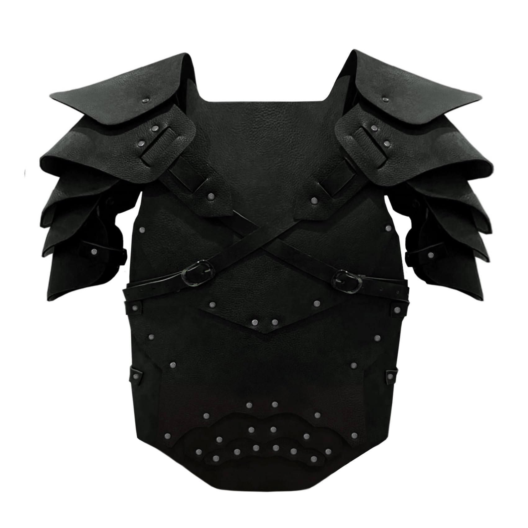 Deluxe Medieval Chest Armor Viking Warrior Adjustable Leather Armour Breastplate Costume for LARP Party Halloween Cosplay