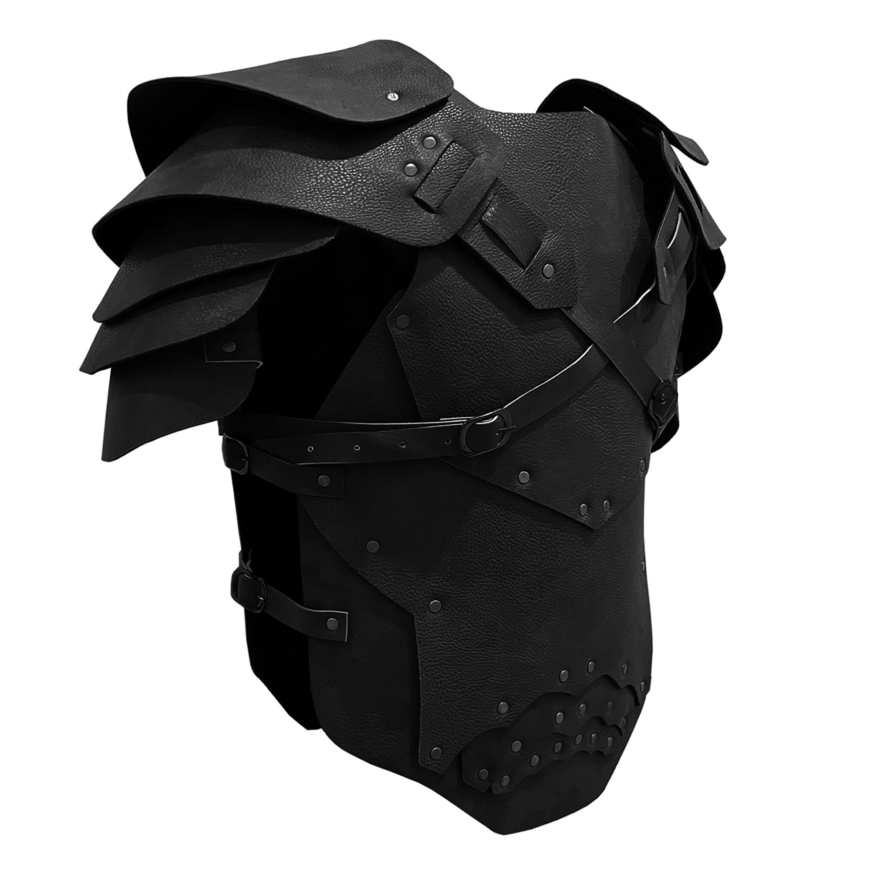 Deluxe Medieval Chest Armor Viking Warrior Adjustable Leather Armour Breastplate Costume for LARP Party Halloween Cosplay