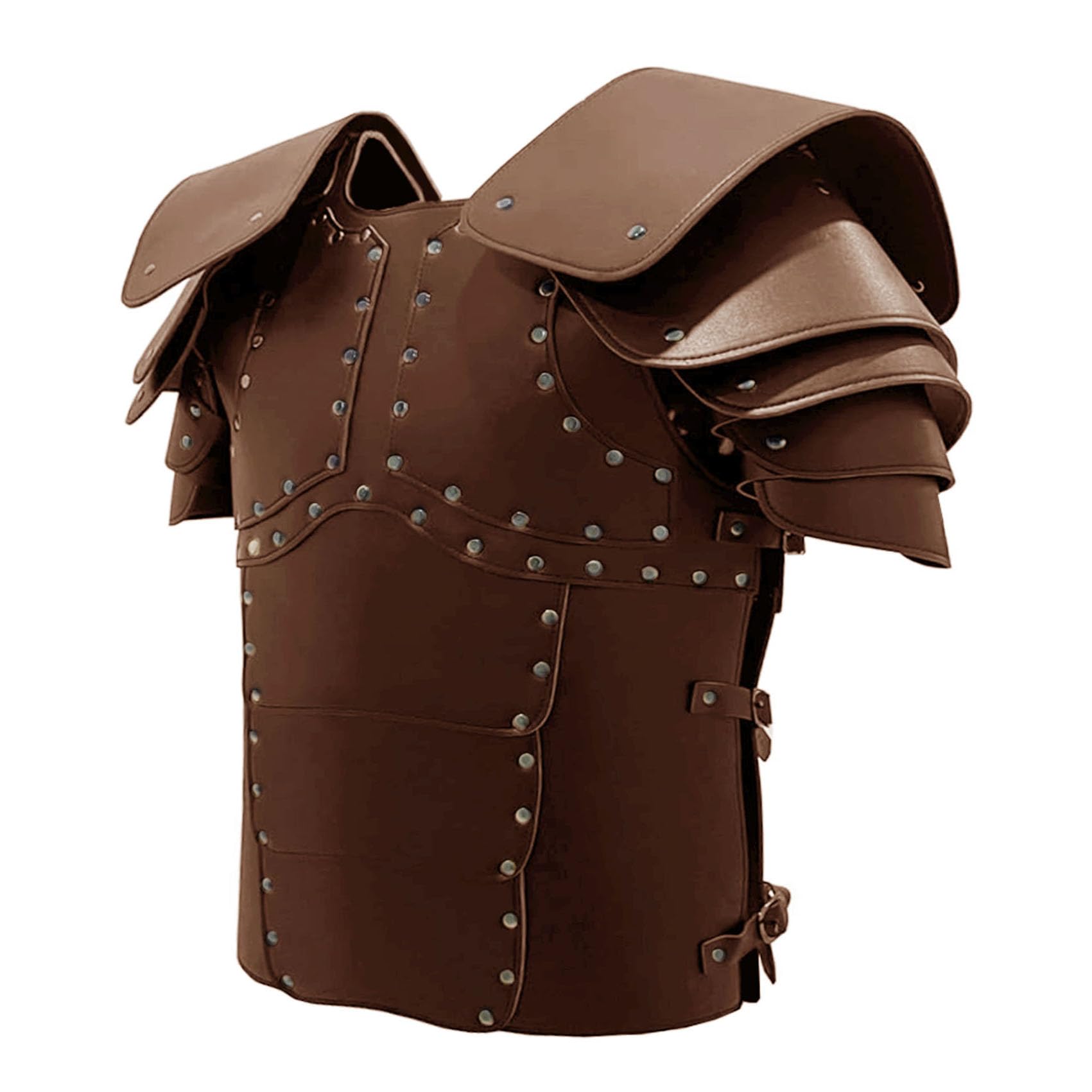 Deluxe Medieval Chest Armor Viking Warrior Adjustable Leather Armour Breastplate Costume for LARP Party Halloween Cosplay