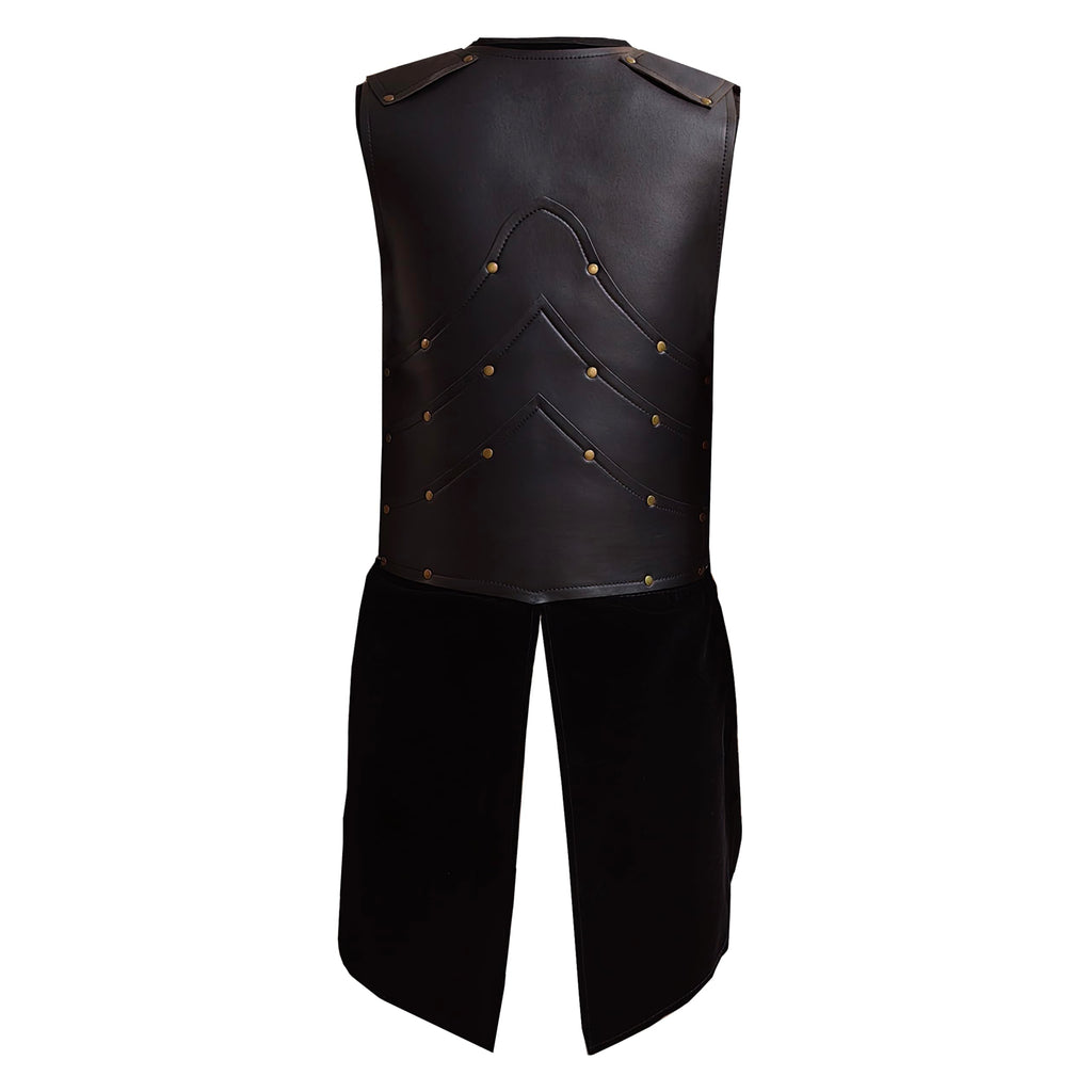 Deluxe Medieval Chest Armor Viking Warrior Adjustable Leather Armour Breastplate Costume for LARP Party Halloween Cosplay