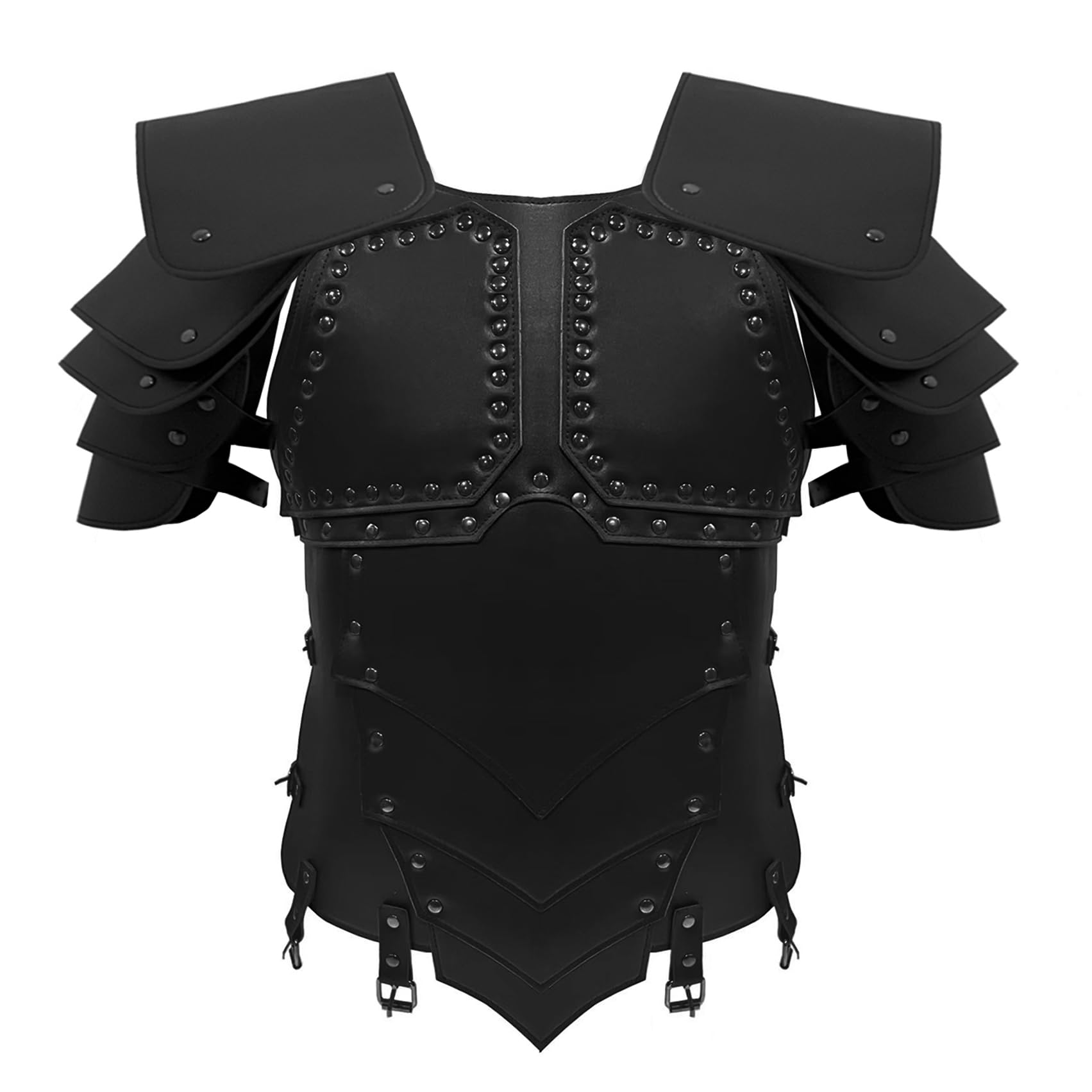 Deluxe Medieval Chest Armor Viking Warrior Adjustable Leather Armour Breastplate Costume for LARP Party Halloween Cosplay