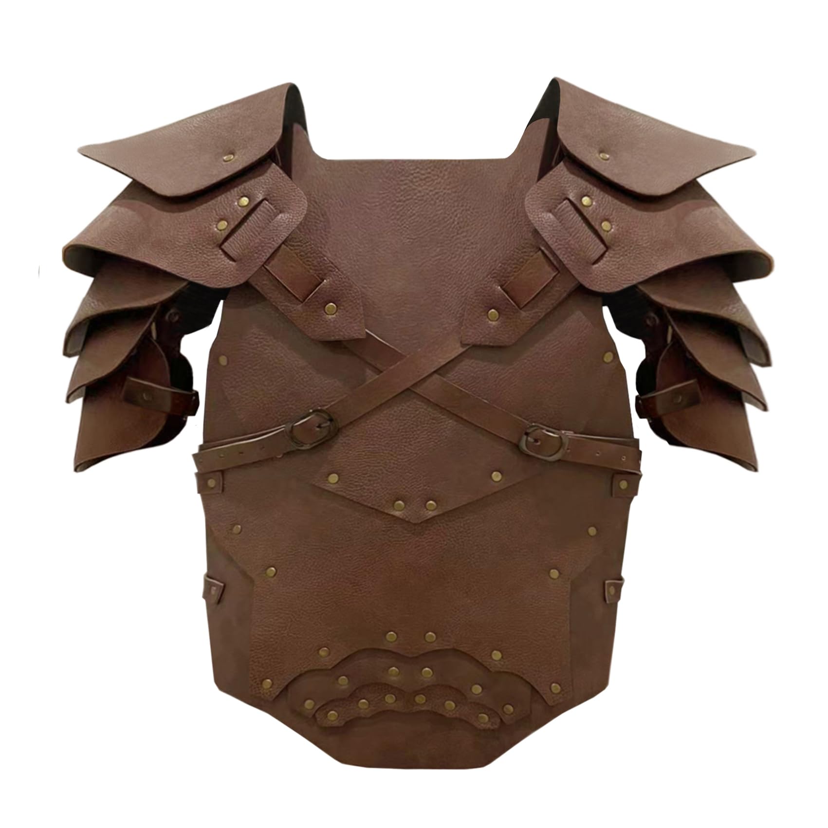 Deluxe Medieval Chest Armor Viking Warrior Adjustable Leather Armour Breastplate Costume for LARP Party Halloween Cosplay