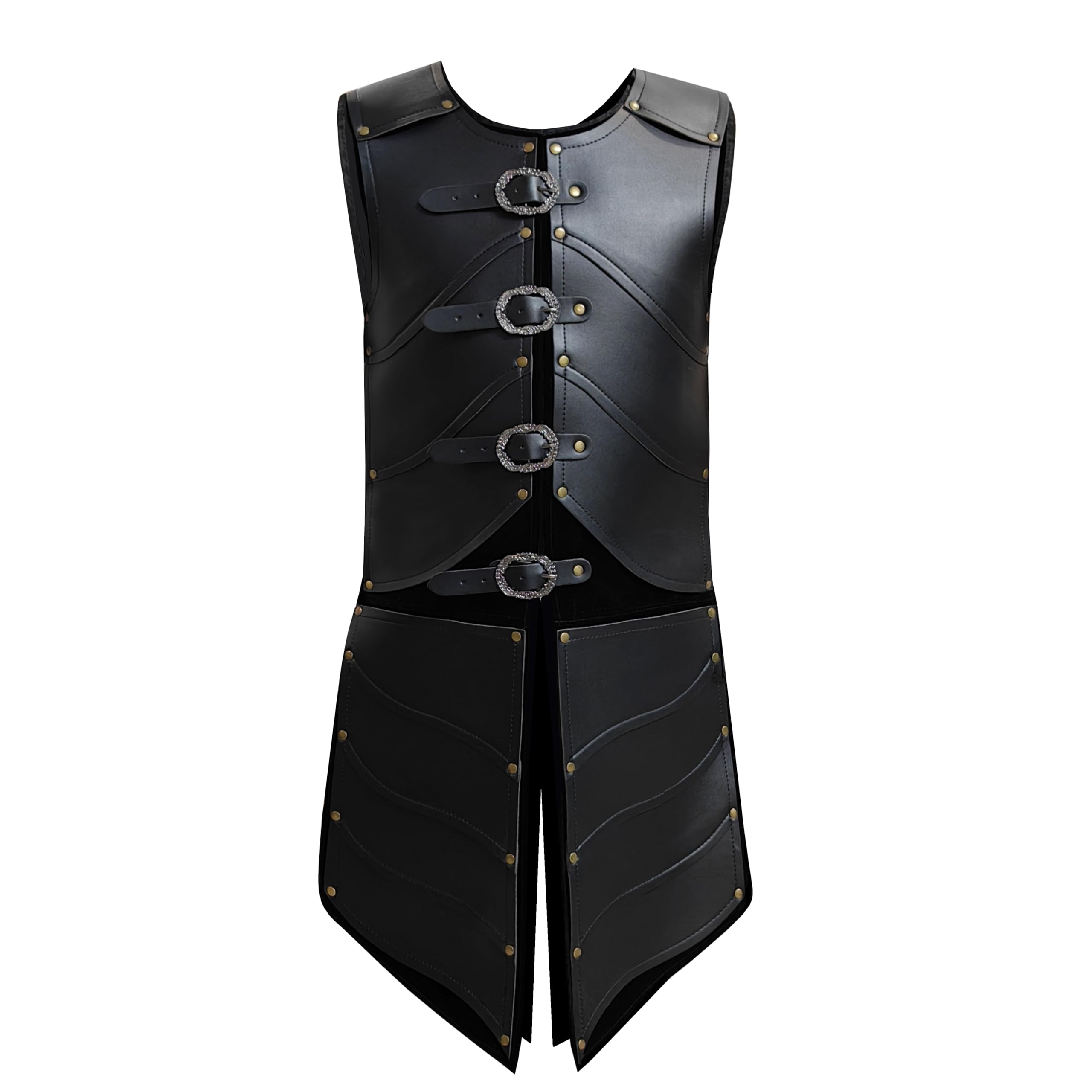 Deluxe Medieval Chest Armor Viking Warrior Adjustable Leather Armour Breastplate Costume for LARP Party Halloween Cosplay