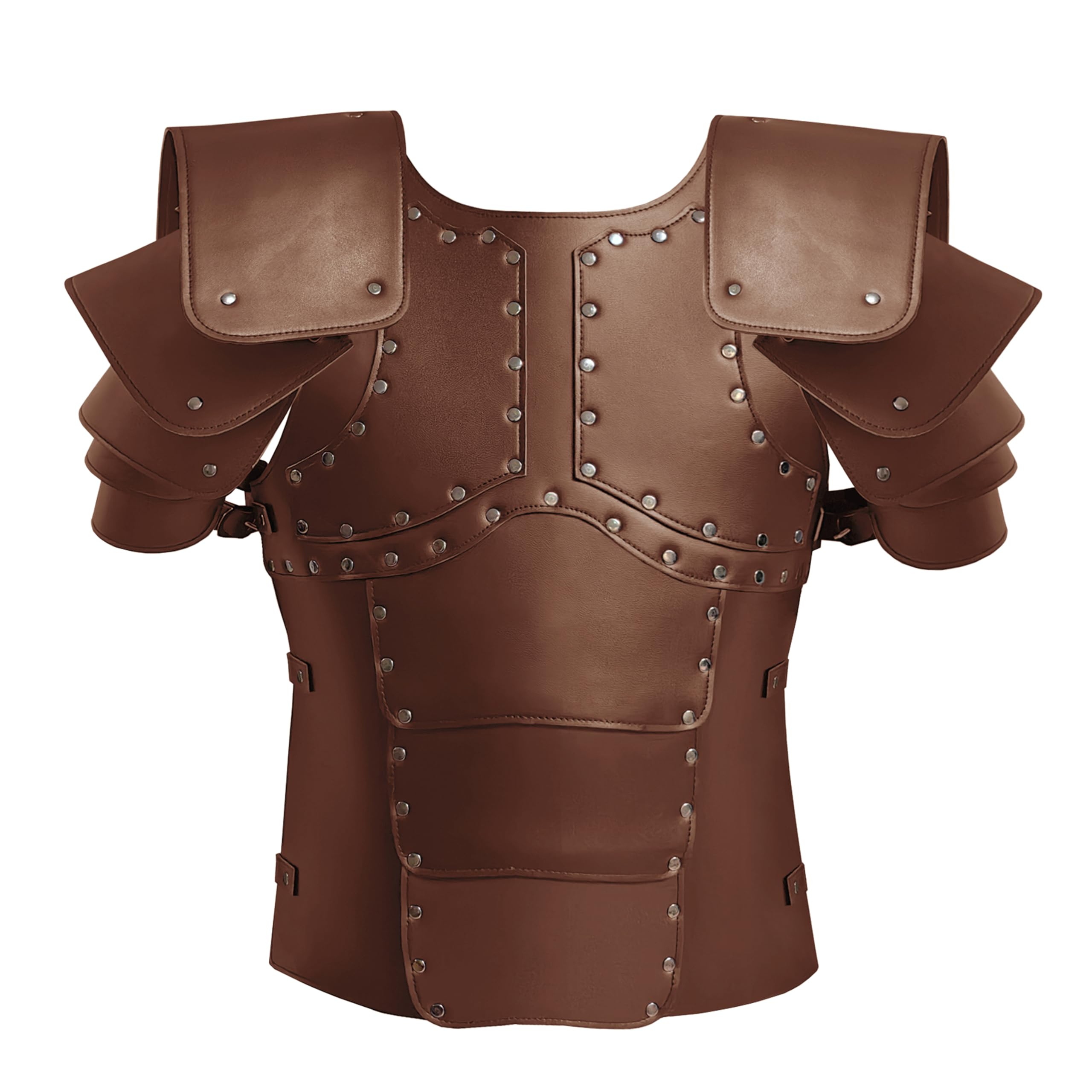 Deluxe Medieval Chest Armor Viking Warrior Adjustable Leather Armour Breastplate Costume for LARP Party Halloween Cosplay