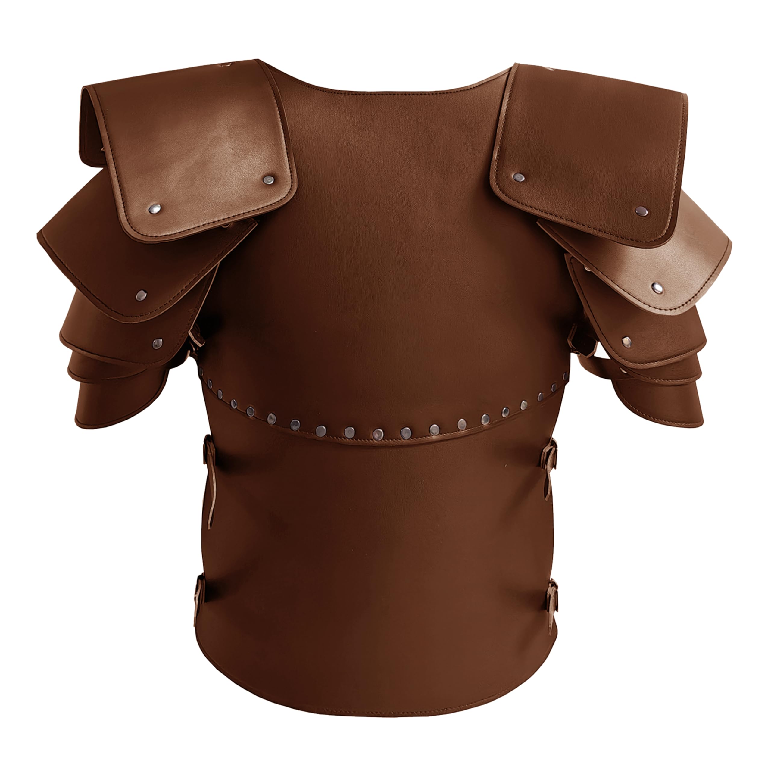 Deluxe Medieval Chest Armor Viking Warrior Adjustable Leather Armour Breastplate Costume for LARP Party Halloween Cosplay