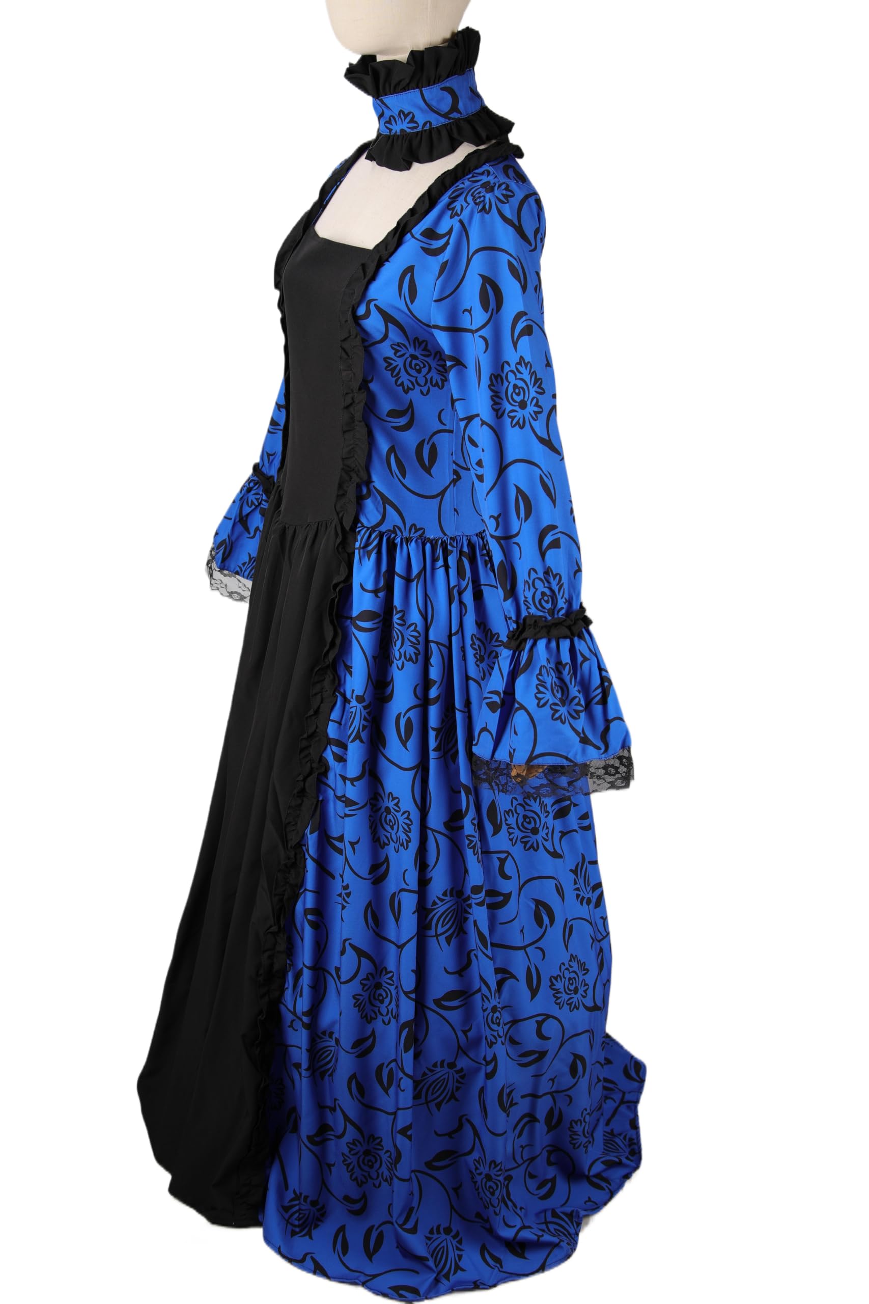 STIOEDYUAN Women Rococo Ball Gown Vintage Court Medieval Cosplay Square Neck Masquerade Theme Dresses