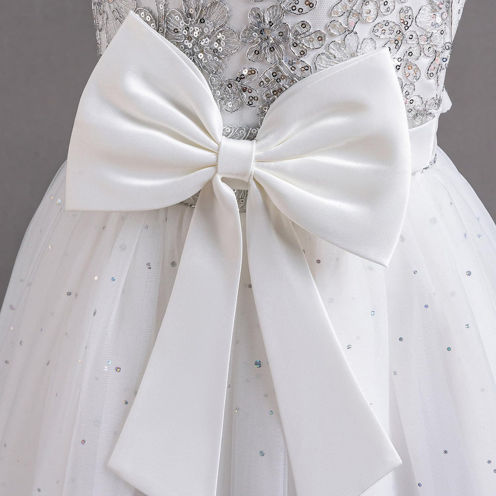 TTYAOVO Girls Pageant Princess Flower Dress Kids Prom Puffy Ball Gowns