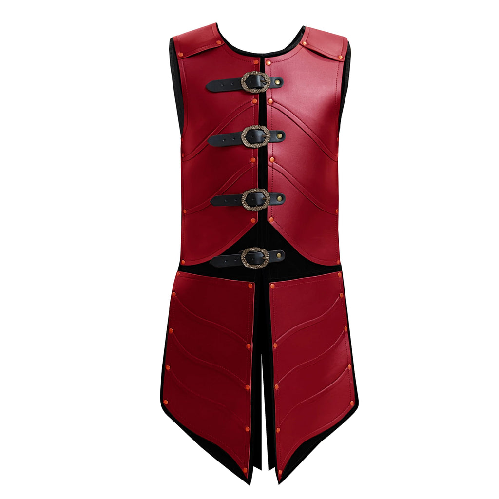 Deluxe Medieval Chest Armor Viking Warrior Adjustable Leather Armour Breastplate Costume for LARP Party Halloween Cosplay