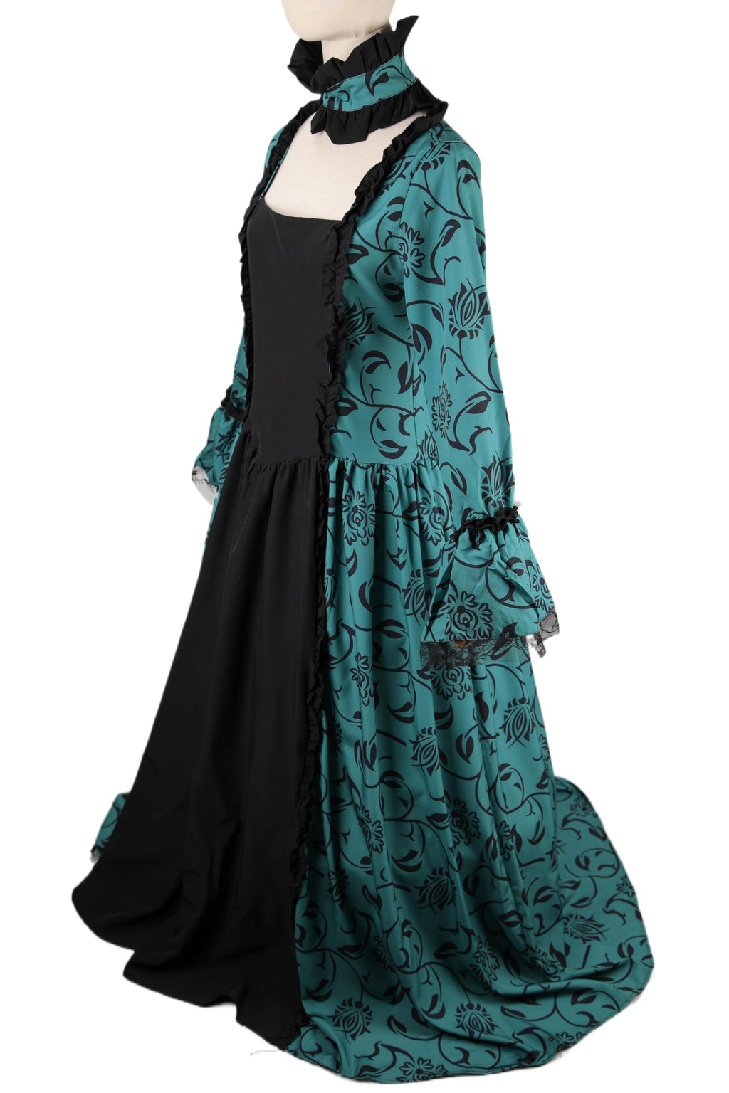 STIOEDYUAN Women Rococo Ball Gown Vintage Court Medieval Cosplay Square Neck Masquerade Theme Dresses