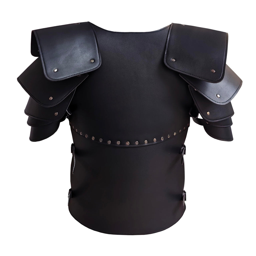 Deluxe Medieval Chest Armor Viking Warrior Adjustable Leather Armour Breastplate Costume for LARP Party Halloween Cosplay