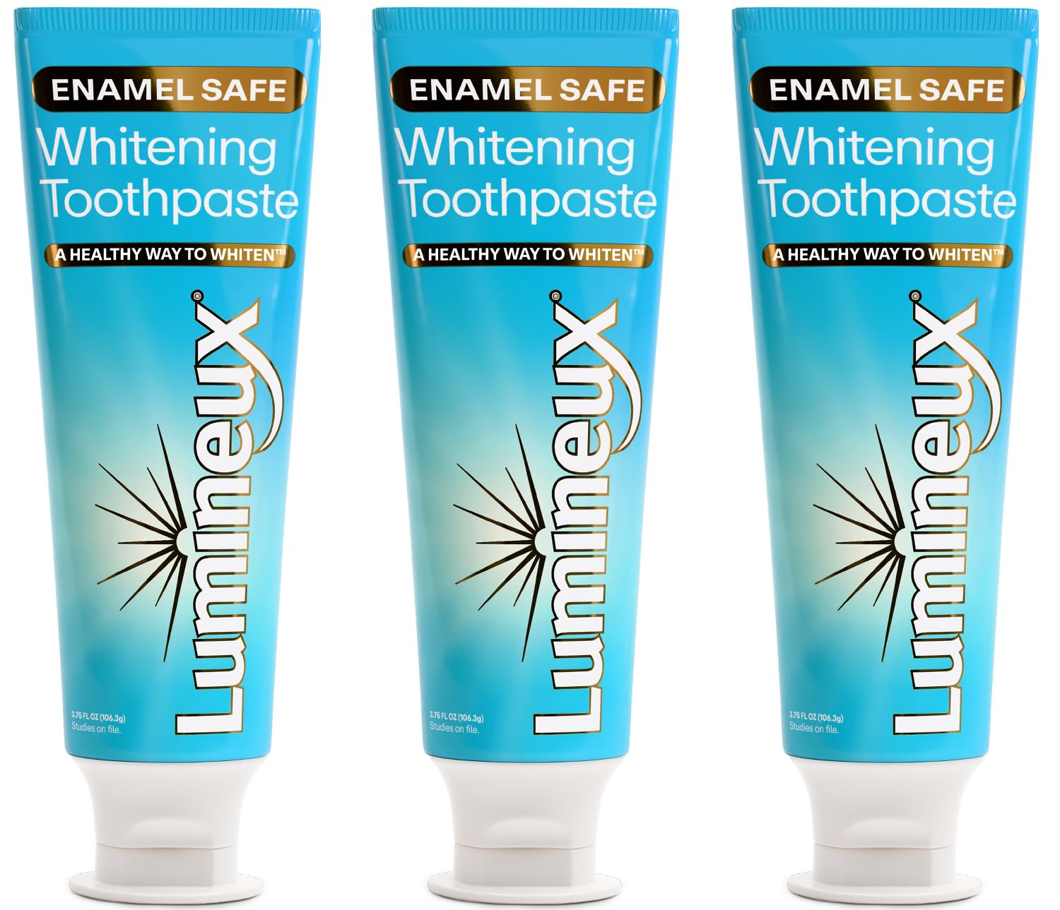 Lumineux Teeth Whitening Toothpaste - Peroxide Free, Enamel Safe for Sensitive Whiter Teeth - Fluoride Free, No Alcohol, Artificial Colors, SLS Free Dentist Formulated - 3.75 Oz