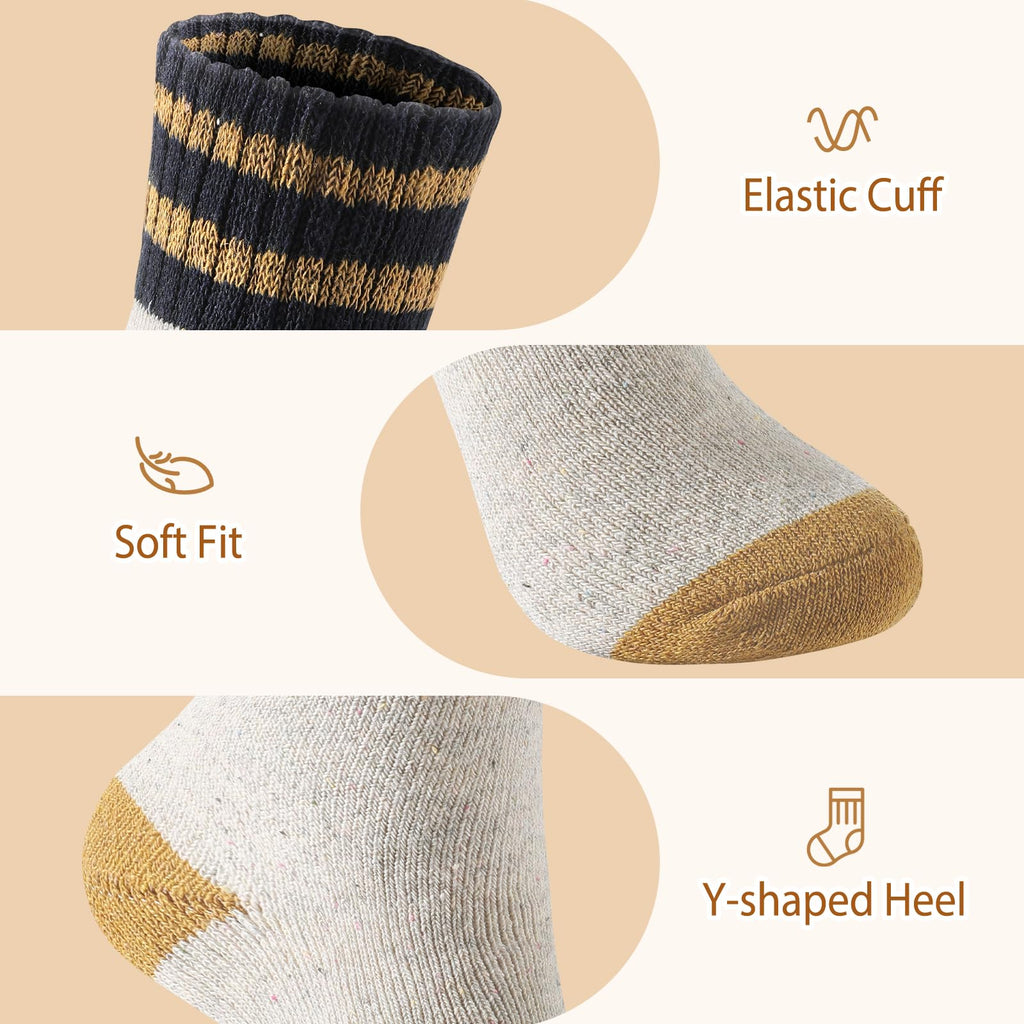 Clothirily Wool Socks for Women, Vintage Womens Wool Socks, Winter Warm Boot Sock for Women Men, Thick Winter Cozy Sock