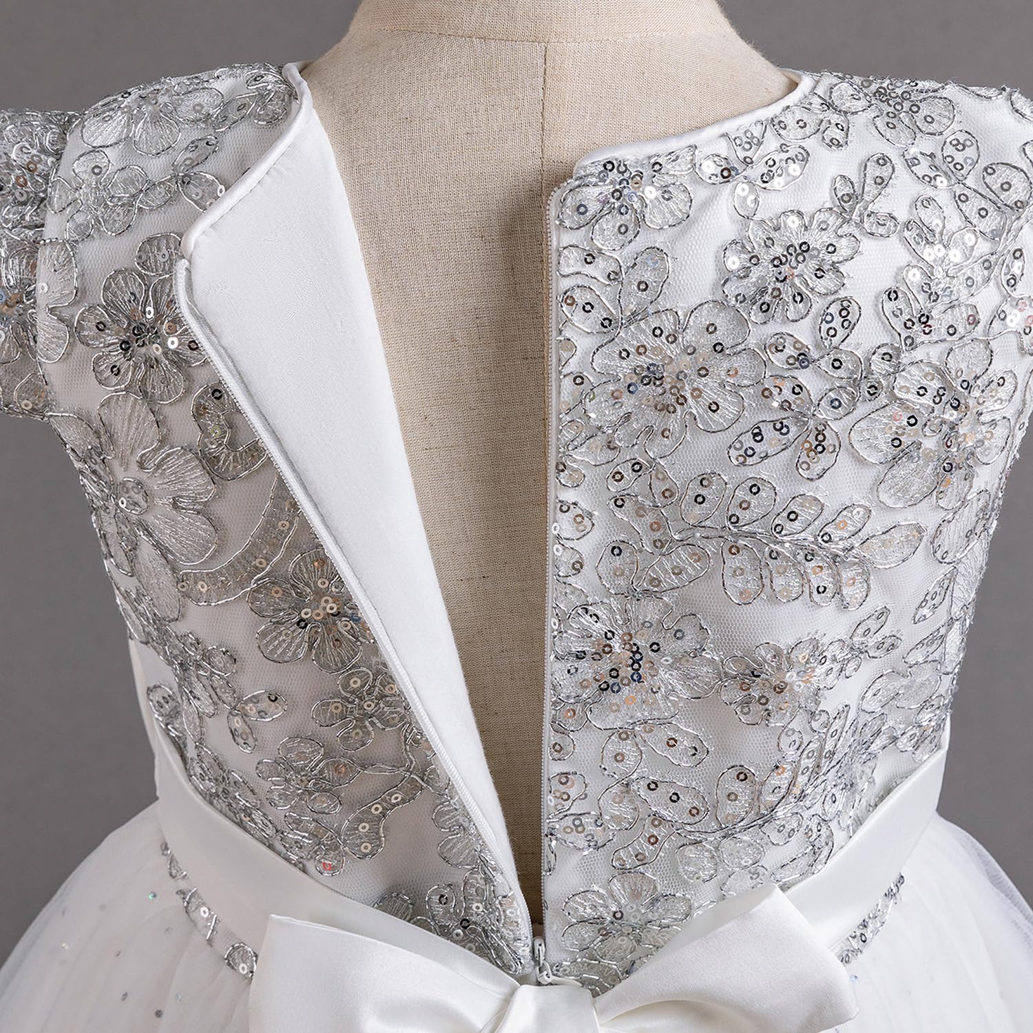 TTYAOVO Girls Pageant Princess Flower Dress Kids Prom Puffy Ball Gowns