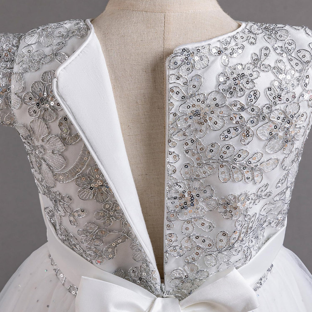 TTYAOVO Girls Pageant Princess Flower Dress Kids Prom Puffy Ball Gowns