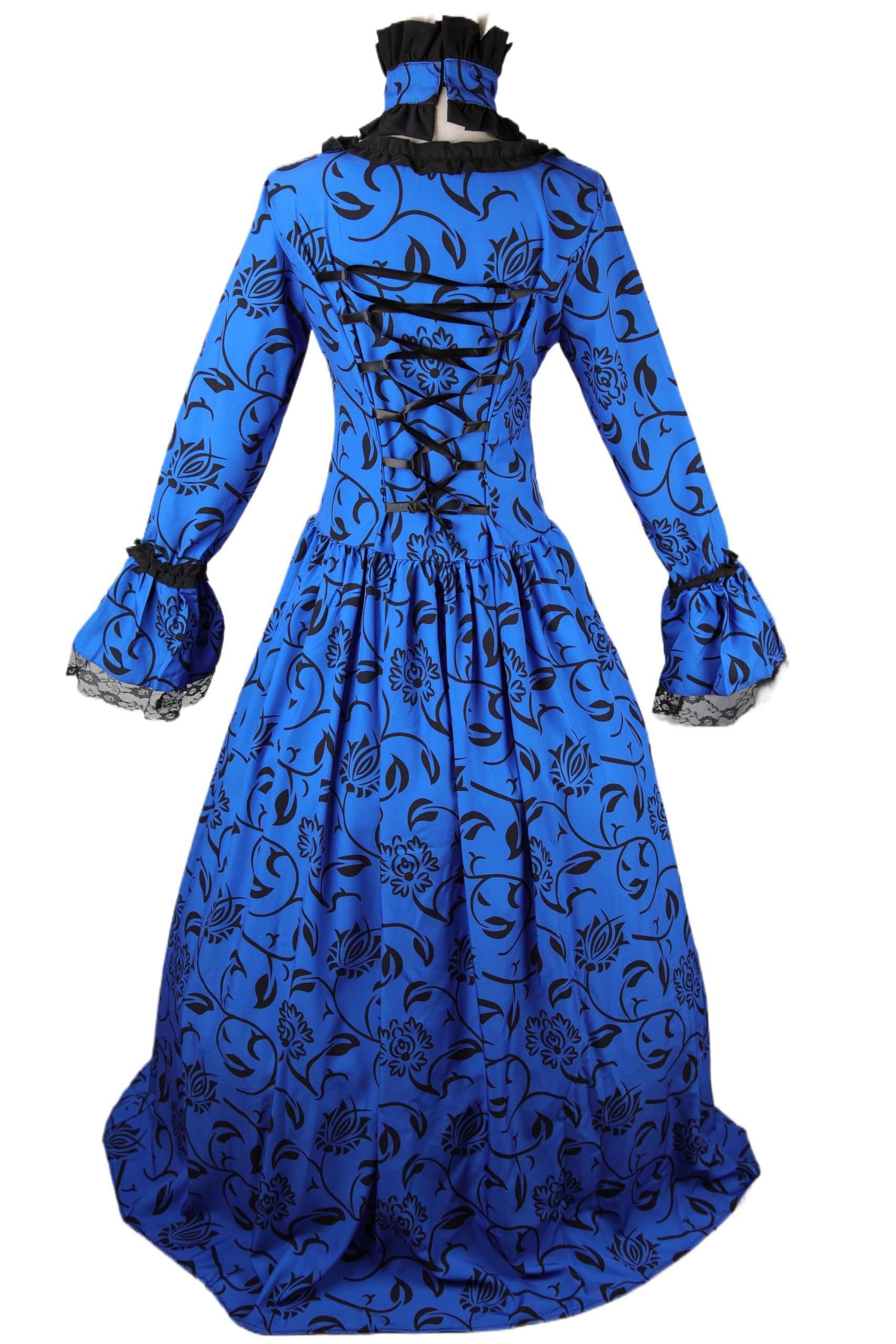 STIOEDYUAN Women Rococo Ball Gown Vintage Court Medieval Cosplay Square Neck Masquerade Theme Dresses