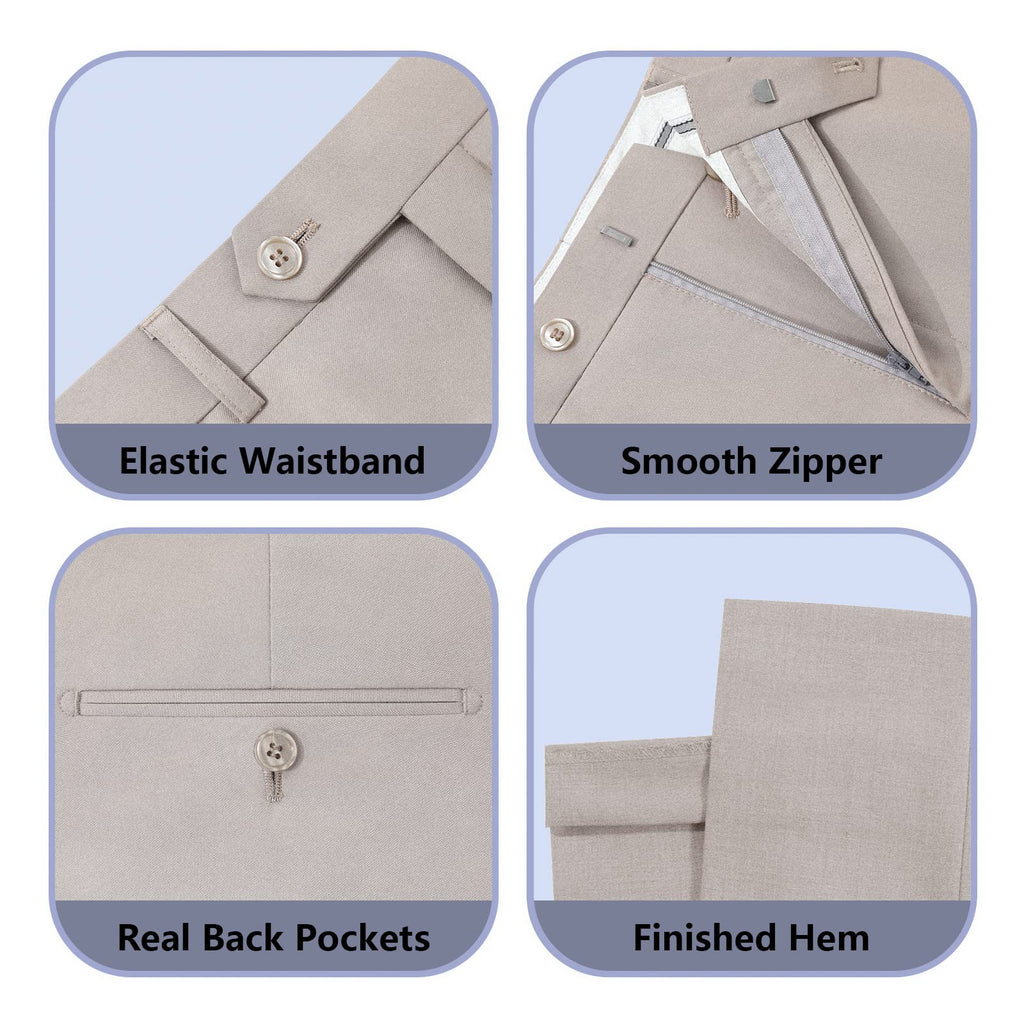 Cooper & Nelson 3 Piece Mens Suit Set, 2 Button Slim Fit Suit for Men, Jacket, Vest, Pants and Tie