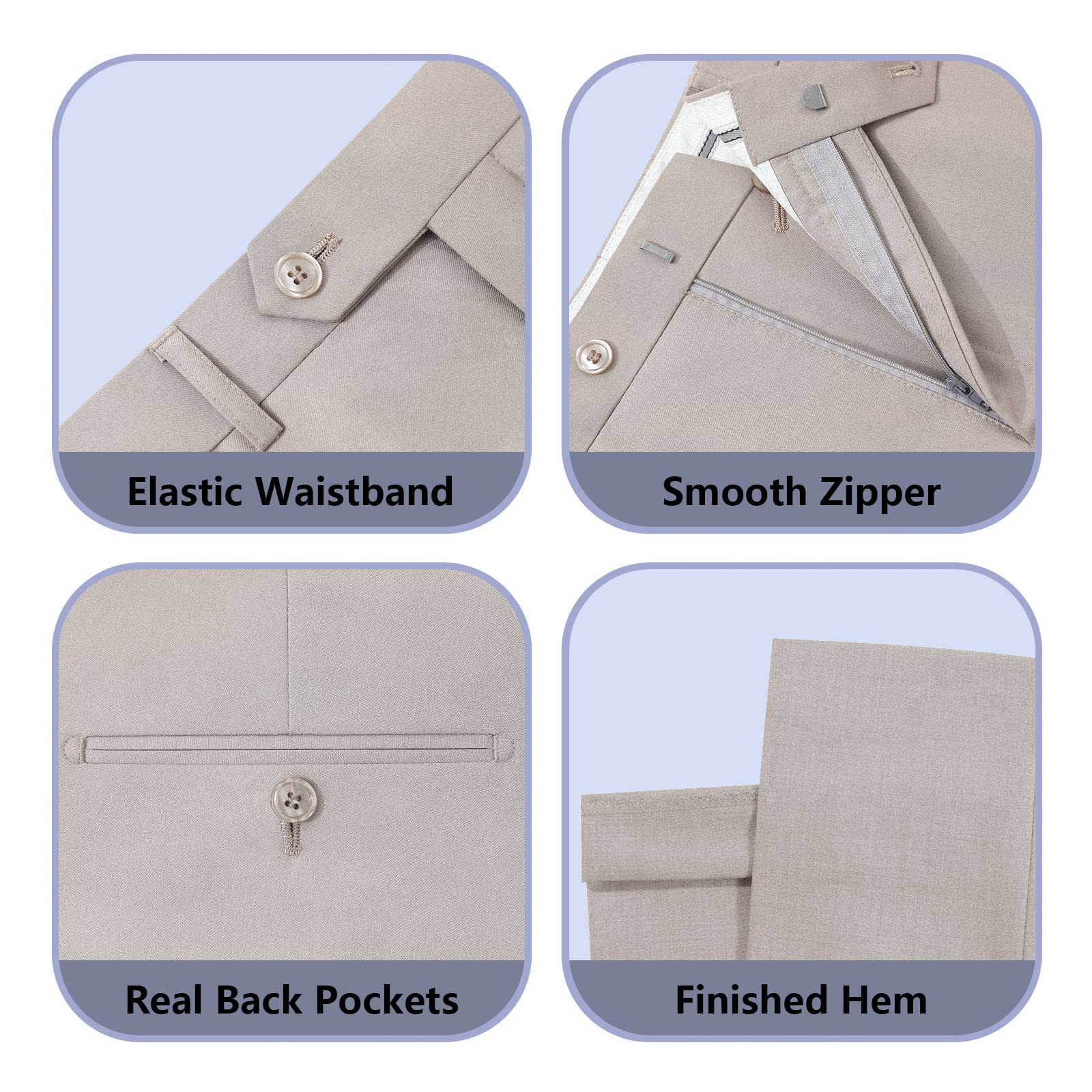 Cooper & Nelson 3 Piece Mens Suit Set, 2 Button Slim Fit Suit for Men, Jacket, Vest, Pants and Tie