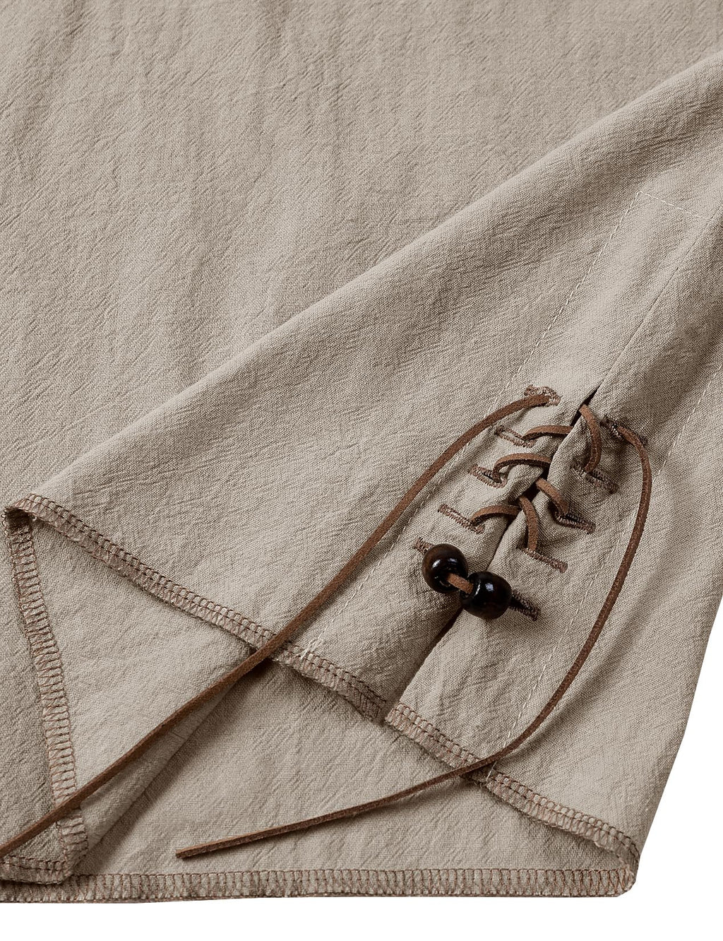 JEMITOP Men's Retro Pure Cotton Lace Up Sleeveless Shirts for Pirate Renaissance Medieval Viking Costume